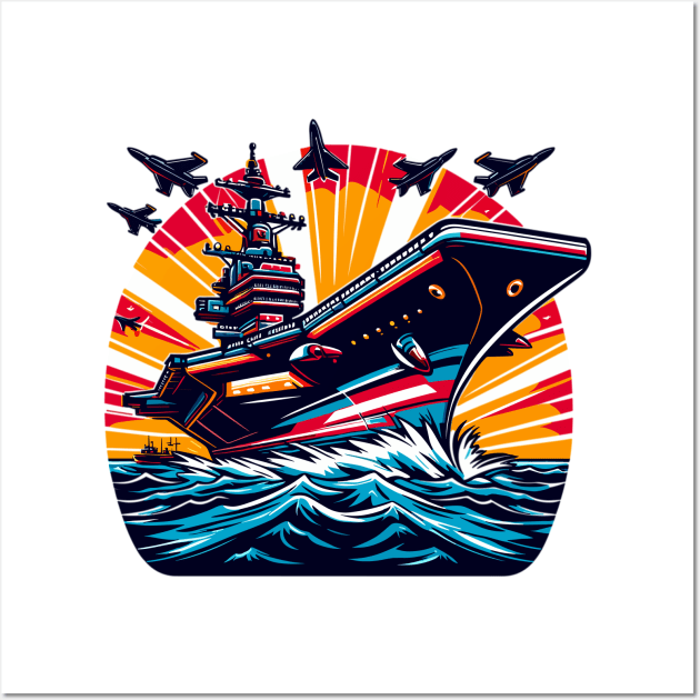 Aircraft Carrier Wall Art by Vehicles-Art